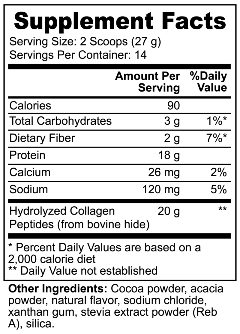 Grass-Fed Collagen Peptides Powder - Chocolate - Image 4