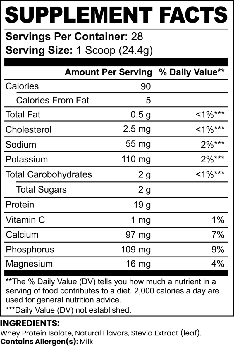 Macros X Whey Protein Isolate – Vanilla - Image 4